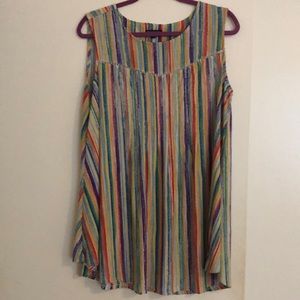 Ava & Grace Striped Tunic 1X